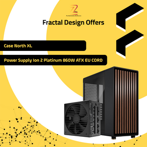 NORTH XL  +  Fractal ion 2 platinum 860W ATX EU CORD