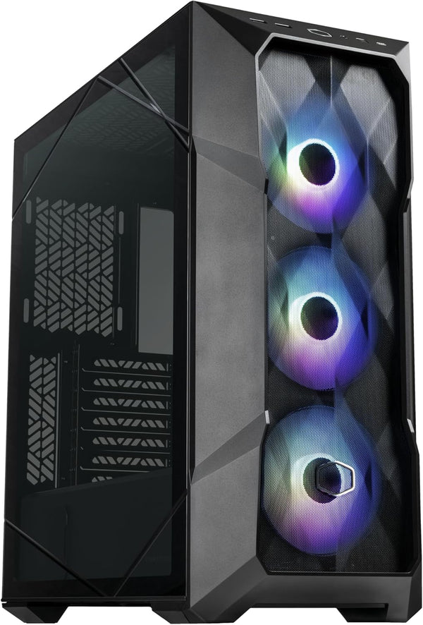 صندوق تبريد Cooler Master Master Box TD500 Mesh V2 باللونين الأسود والأبيض 