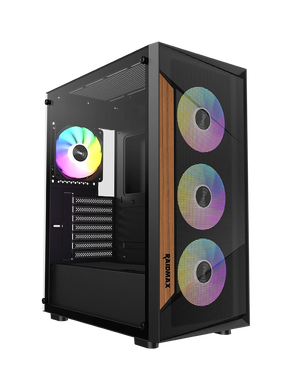 VECTOR SERIES - V219 CASE (BLACK) + PSU 650 WATT 80+4 x 120mm ARGB Fans